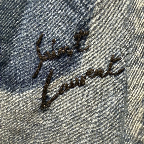 Saint Laurent Blue Denim Mini Skirt - Picture 5 of 7